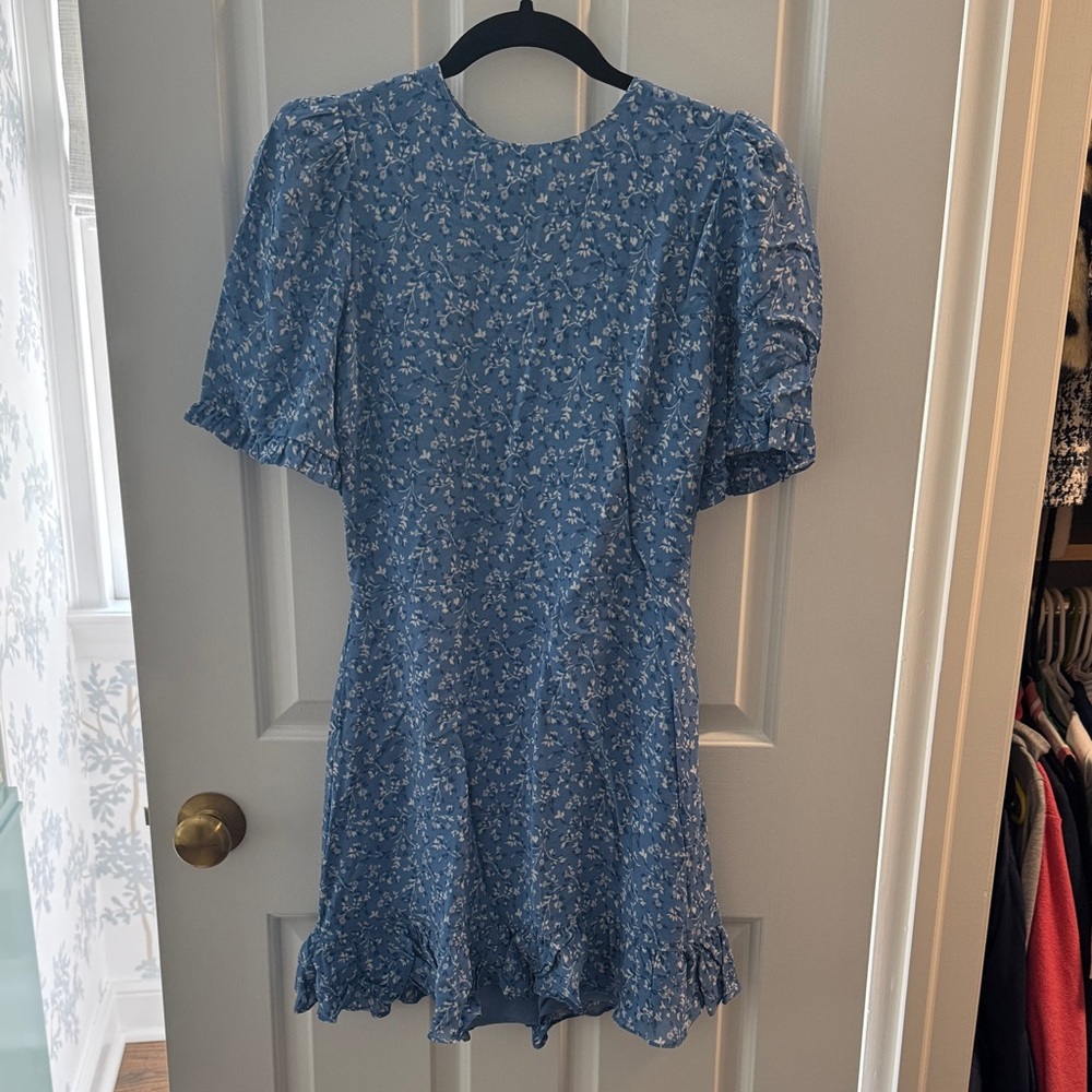 Blue floral Reformation dress